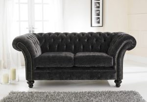 London Chesterfield fabric 2str